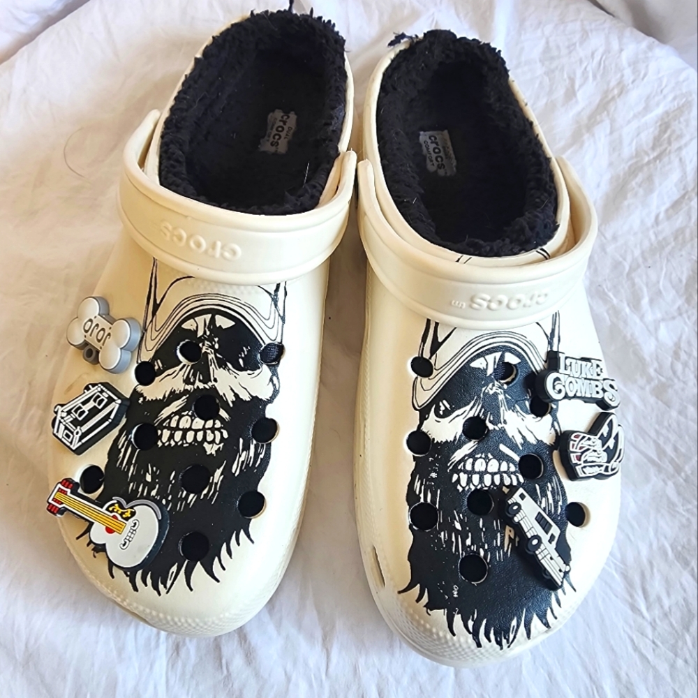 Crocs Special Edition Luke Combs Fur Lined with Clips